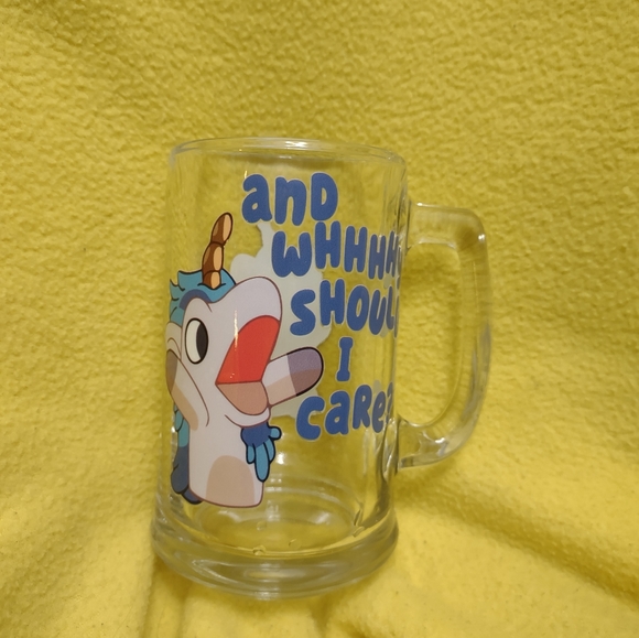 homemade Other - Unicorse bluey 16 oz beer mug